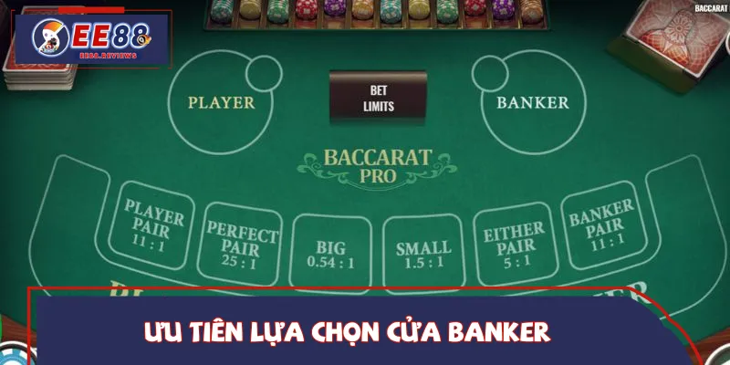 Ưu tiên chọn cửa Banker để tăng cơ hội thắng ổn định